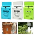 thumbnail image 4 of Lefu Vintage Wall Mount Mailbox Mail Retro Postal Letter Newspaper Box Waterproof, 4 of 10