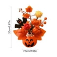 thumbnail image 3 of Mouliraty Artificial Pumpkins Decorations, Halloween Pumpkin Decor Maple Leaf Artificial Flower Arrangement Artificial Flower Pumpkin Bouquet Decoration, 3 of 6