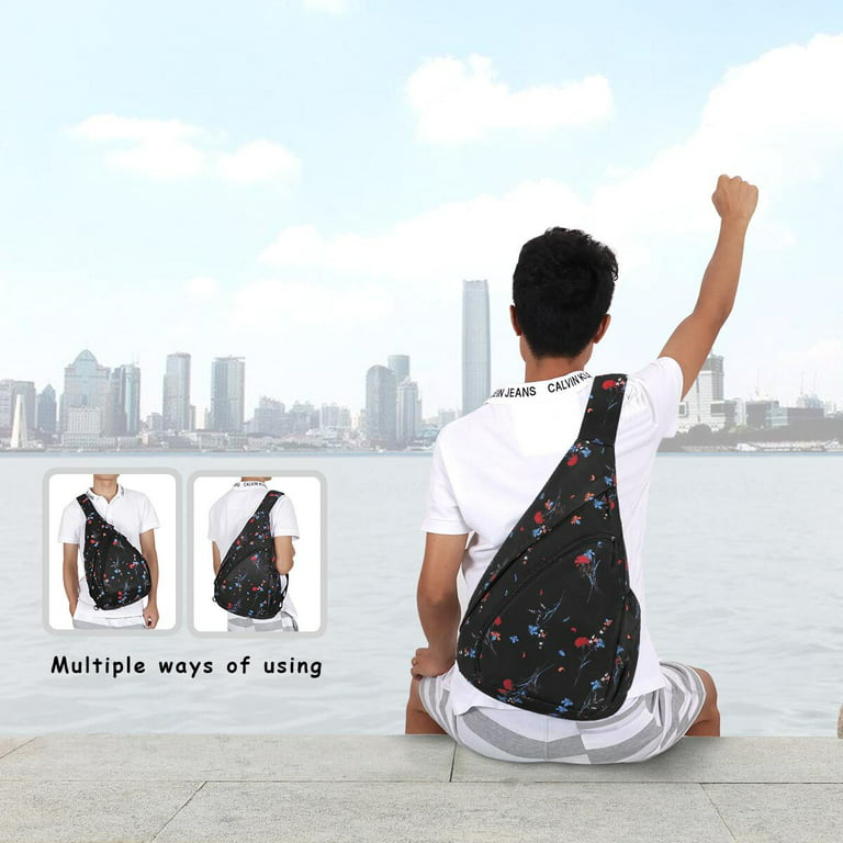 Sling Backpack - Rope Bag Crossbody Backpack Travel Multipurpose