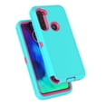 thumbnail image 7 of Tekcoo for Motorola Moto E 2020 / Moto G Stylus / Moto G Power / Moto G Pro Case, 3-in-1 Full Protection Heavy Duty Armor Hard Plastic & Shock Absorption Rubber Rugged Bumper Case -Turquoise, 7 of 7