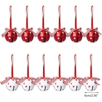 Set of 12 Christmas Bell Pendants, DIY Christmas Jingle Bells, Craft Metal Bells, Hanging Ornament Christmas Tree Decorations