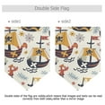 thumbnail image 2 of Pirate Ship Flowers Leaves Garden Flag 18" x 12.5" Double Sided Yard Lawn Outdoor Decor Small Yard Flags, 2 of 6