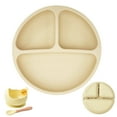 thumbnail image 2 of Baby Plates and Bowls with Spoon Sets for Toddlers - 100% Silicone Dinnerware, Divided Design for Picky Eaters, Microwave & Dishwasher Friendly, Weaning Supplies & Feeding Essentials, 2 of 8