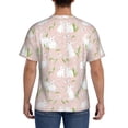 thumbnail image 2 of Rocae Cute Rabbit for Men's Moisture-Wicking Crew Tee - T-Shirt for Sports, Outdoor Activities, and Casual WearLarge, 2 of 9