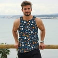 thumbnail image 6 of Logiee Ball Sports Print Men's Workout Tank Top,Quick Dry Workout Tank Top,Gym Muscle Tee,Fitness Bodybuilding Sleeveless T Shirt-XX-Large, 6 of 7