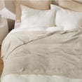 thumbnail image 4 of Manta de cama tejida supersuave de 130 x 150 cm, color beige, 4 of 8