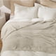 thumbnail image 4 of Manta de cama tejida supersuave de 130 x 150 cm, color beige, 4 of 8