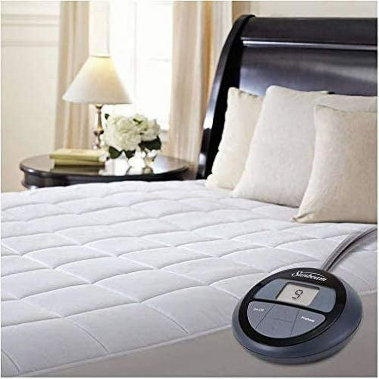Sunbeam all season king premium heated mattress pad with 2 heating digital controllers sale
