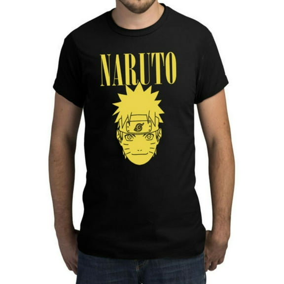 Naruto Men's Short Sleeve Black T-Shirt (XL)