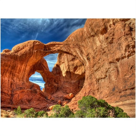 Trademark Fine Art "Double Arch" Canvas Art by Pierre Leclerc