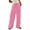 Pink3, variant on Lmnyox Casual Striped Pants for Women Wide Leg Drawstring Lounge Pants Loose Soft Fall Trousers with Pocket
