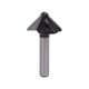 thumbnail image 1 of Round-bottom V-shaped Slotting Cutter V-shaped Cutter Woodworking Milling Cutter Slotting Carbon Crystal Board Edge Folding Cutter Wood Veneer Board Edge Tr, 1 of 5