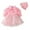 Pink, variant on Bearichfupo Newborn Infant Baby Girls Spring Tulle Solid Long Sleeve Birthday Party Princess Dress Hat Outfits Clothes, Sizes 2-3 Years