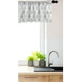 thumbnail image 3 of Ambesonne Leaves Window Valance, Vintage Inspired Greyscale Foliage Floral Composition Antique Illustration, Curtain Valance for Kitchen Bedroom Decor with Rod Pocket, 54" X 18", Grey White Pale Grey, 3 of 3