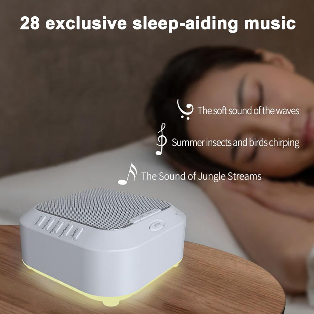 White Noise Sound Machine 28 Solfeggio Frequencies Rechargeable Portable Baby Soothing Sounds Sleep Machine Sound Sleep Therapy Machine Noise Machine Sleep White Sounds Machine Baby Stress bl