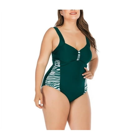 Women's One Piece Swimsuit, Plus Size Bikini Swimsuit, Built-in Bra Made  with Soft and Environment-friendly Material, Make You Feel Free Without  Bound GREEN 2XL 
