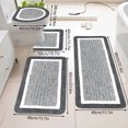 thumbnail image 4 of IMossad 4-Piece Bathroom Rug Set – Non-Slip Microfiber Mats with Lid Cover, U-Shaped Toilet & Shower Rugs, 4 of 7