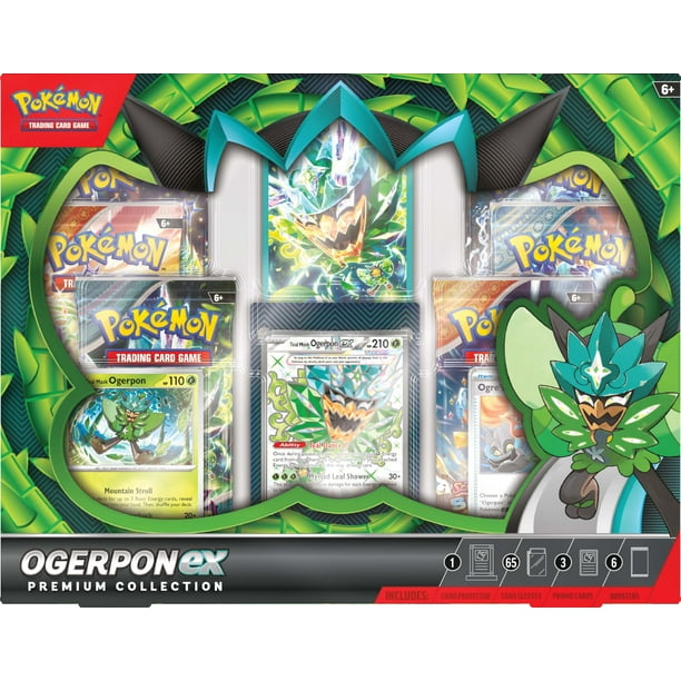 Juego de cartas coleccionables Pokémon Ogerpon ex Premium Collection