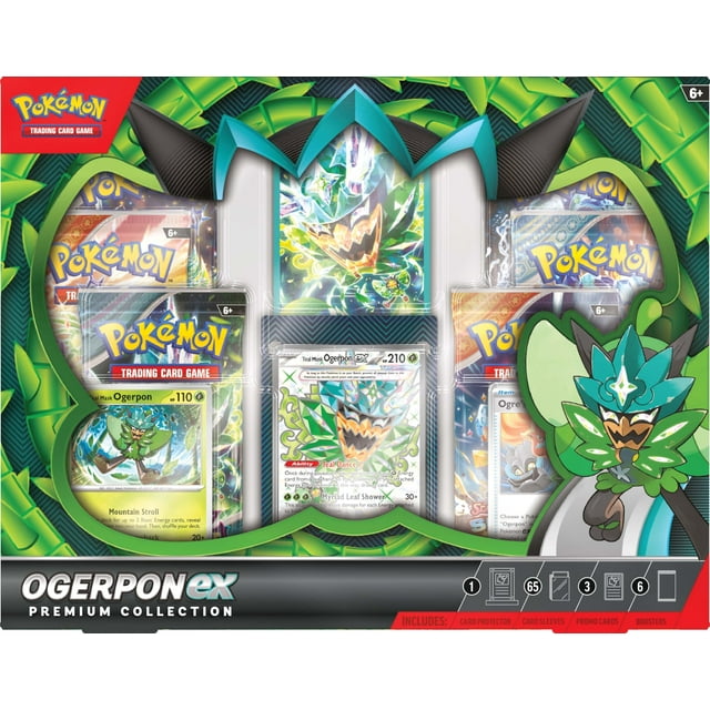 Juego de cartas coleccionables Pokémon Ogerpon ex Premium Collection