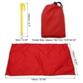 thumbnail image 2 of Uxcell 57" x 43" Beach Blanket Waterproof Picnic Mat with Carry Bag Red, 2 of 5
