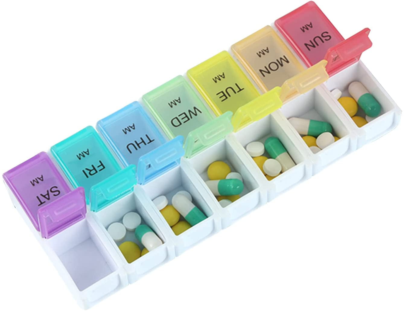 Small Weekly Pill Dispenser, Medication Management