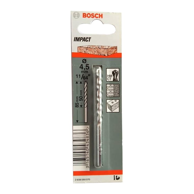 Pack De 4 Broca Bosch Cyl-1 11/64"X3.5" Cilíndrica