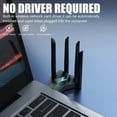 thumbnail image 4 of RHEA- 1300Mbps 2.4G/5G Dual Band Wireless Usb 3.0 Wifi Adapter Network Card Dongle Us, 4 of 6