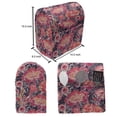 thumbnail image 4 of Eastern Stand Mixer Cover, Oriental Floral Tile Traditional Flourish Ornament, Kitchen Appliance Organizer Bag Cover with Pockets, 5 Quarts, Dark Purple Vermilion, by Ambesonne, 4 of 4