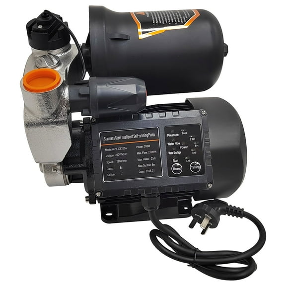Self Priming Water Pressure Booster Pump 220V 25M Head