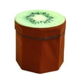 thumbnail image 3 of Reposapiés otomano plegable con almacenamiento, elegante y ahorrador de espacio para juguetes. Kiwi, 3 of 9