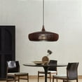 thumbnail image 4 of UEEYAC Restaurant Lamp Japanese Simple Wooden Pendant Light Retro Walnut Wood Chandelier, 4 of 9