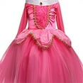 thumbnail image 2 of HAWEE Little Girls Princess Dress Cosplay Off Shoulder Pink Dress Halloween Fancy Dress Age 3-8Y, 2 of 5