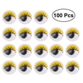 thumbnail image 1 of Pixnor Yellow 10mm Wiggly Googly Eyes for DIY Craft Decor (100 Count), 1 of 8