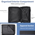 thumbnail image 6 of imerelez Hardshell Luggage, Lightweight Durable ABS Suitcases with Double Wheels, Expandable 28-inch Checked Luggage 28" (Skyblue), 6 of 7