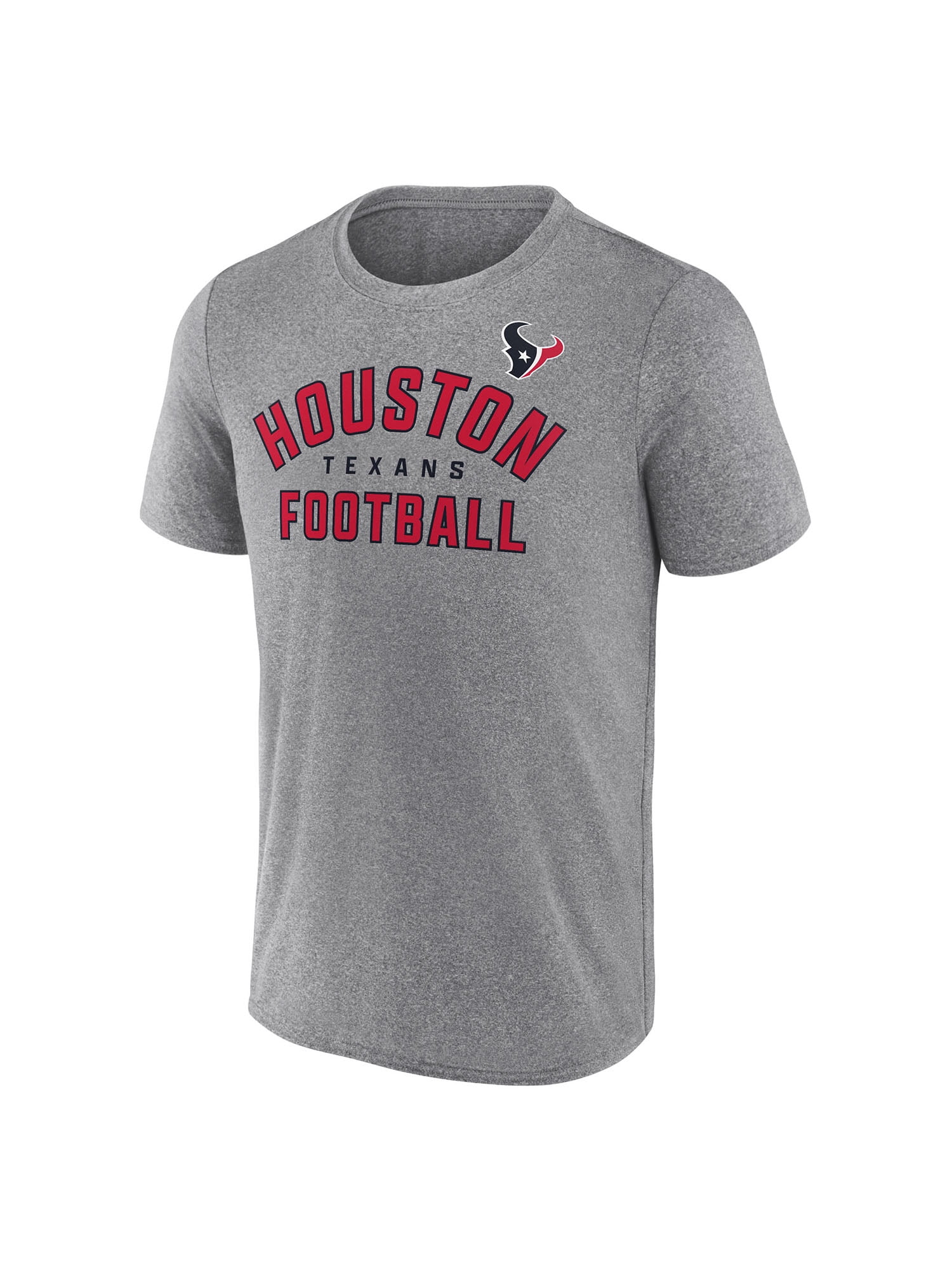 NFL Men's Houston Texans Synthetic Gray Short Sleeve Arch Logo T-Shirt – All 32 Teams Available