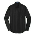thumbnail image 5 of Mens SuperPro Twill Versatile Cotton/Polyester Shirt Black X-Small, 5 of 6