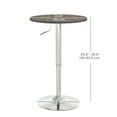 thumbnail image 3 of HOMCOM Table de Bar Ronde Réglable pour 2, Table de Pub avec Dessus en Rotin PE, Brun, 3 of 10