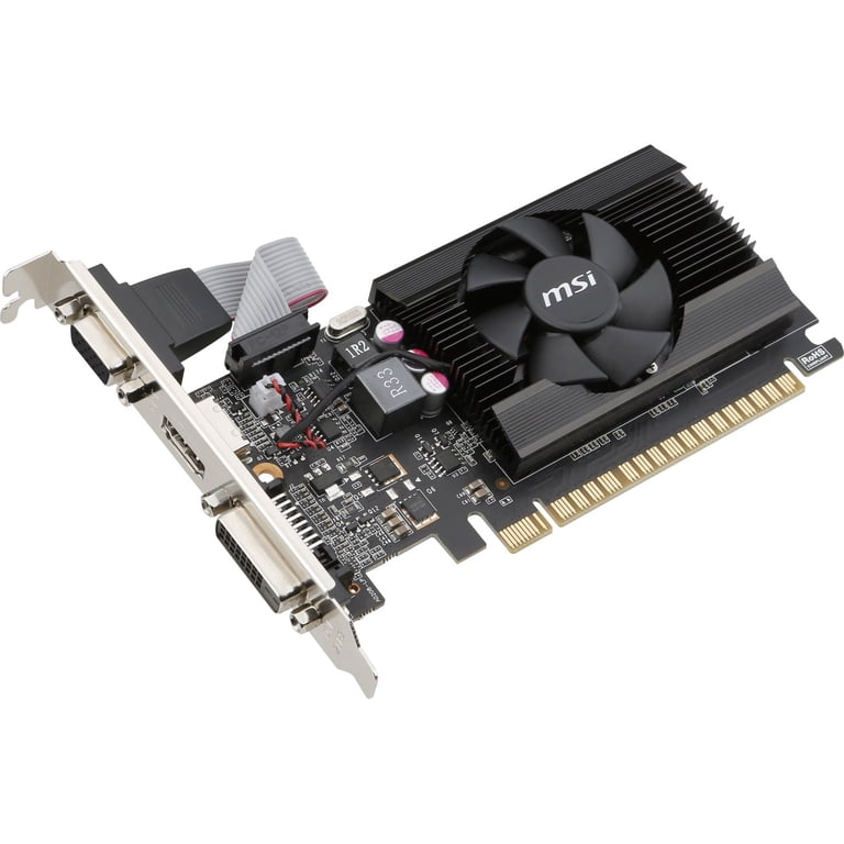 MSI, Graphics Card, GT 710 2GD3 LP, PCI Express 2.0 x16 - Walmart.com