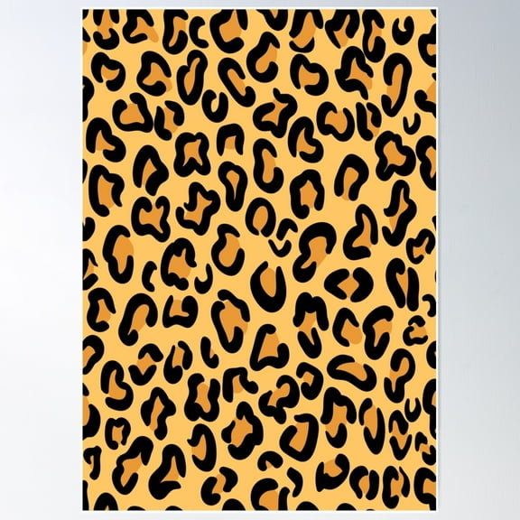 Animal Print Pattern - Jaguar Print Poster Wall Art, Modern Wall Decor For Living Room Bedroom, 8x12 UNFRAMED