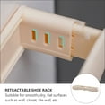 thumbnail image 6 of RENACLIPY 2Pcs Wall Mounted Shoe Storage Beige 10.6X2In Retractable Strong Adhesion Household Users, 6 of 8