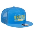 thumbnail image 3 of Men's New Era Blue UCLA Bruins Split Panel 9FIFTY Snapback Trucker Hat, 3 of 5