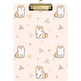 thumbnail image 2 of FMSHPON Cartoon Shiba Inu Dog Paw Clipboard Hardboard Wood Nursing Clip Board and Pull for Standard A4 Letter 13x9 inches, 2 of 5