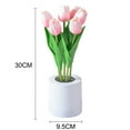 thumbnail image 2 of Lámpara de noche con forma de tulipán LED recargable, simulación de flores, lámpara de imitación para dormitorio y mesita de noche, 2 of 6