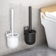 thumbnail image 1 of Cepillo de baño moderno, mango largo de aleación de aluminio, diseño compacto, cerdas de acero inoxidable, para la limpieza del baño, higiene del hogar, herramienta de desinfección eficiente., 1 of 8