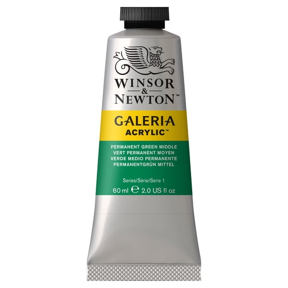Winsor & Newton Galeria Acrylic Paint, 60Ml, Permanent Green Medium