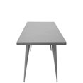 Austin Industrial Dining Table in Matte Grey by LumiSource