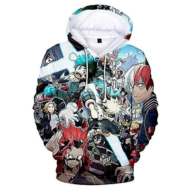 My Hero Academia Anime Hoodies Unisex Hooded Pullover Sweatshirt Tops