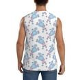 thumbnail image 4 of Lsque Cute Poodle Dog Print Men's Cotton Blend Sleeveless Muscle Shirts (S-3XL)- Moisture Wicking, Odor Protection, UPF 30+,Small, 4 of 8