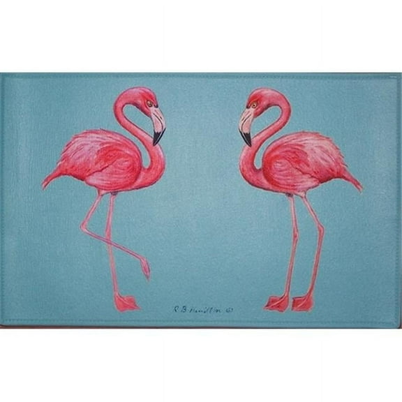 Betsy Drake  Flamingo Door Mat - 18in.x26in.