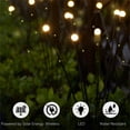thumbnail image 4 of Solar Garden Lights, Solar Swaying Light, Sway by Wind, Solar Outdoor Lights, Yard Patio Pathway Decoration, High Flexibility Iron Wire & Heavy Bulb Base, Warm White (4 Pack) ﻿, 4 of 6